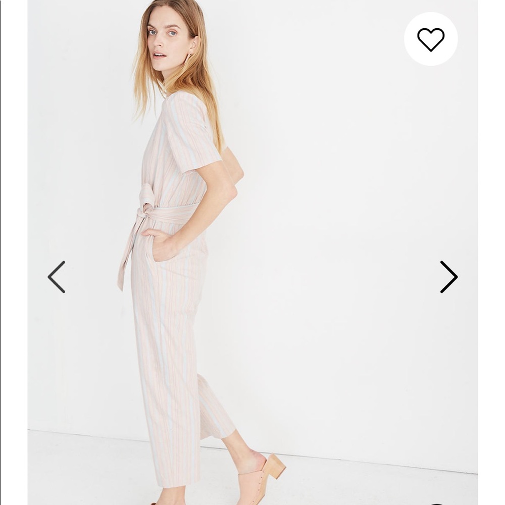 NEW! Madewell Puff-Sleeve Tapered Jumpsuit - Picture 2 of 5
